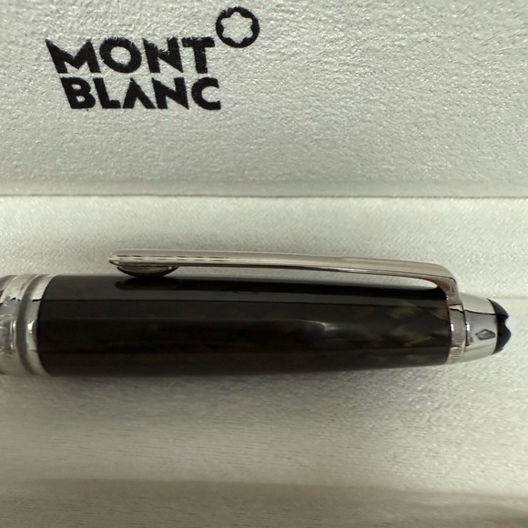 Montblanc Solitaire Carbon Steel Classique No 163 Rollerball Fineliner ID 5833 - Picture 14 of 16